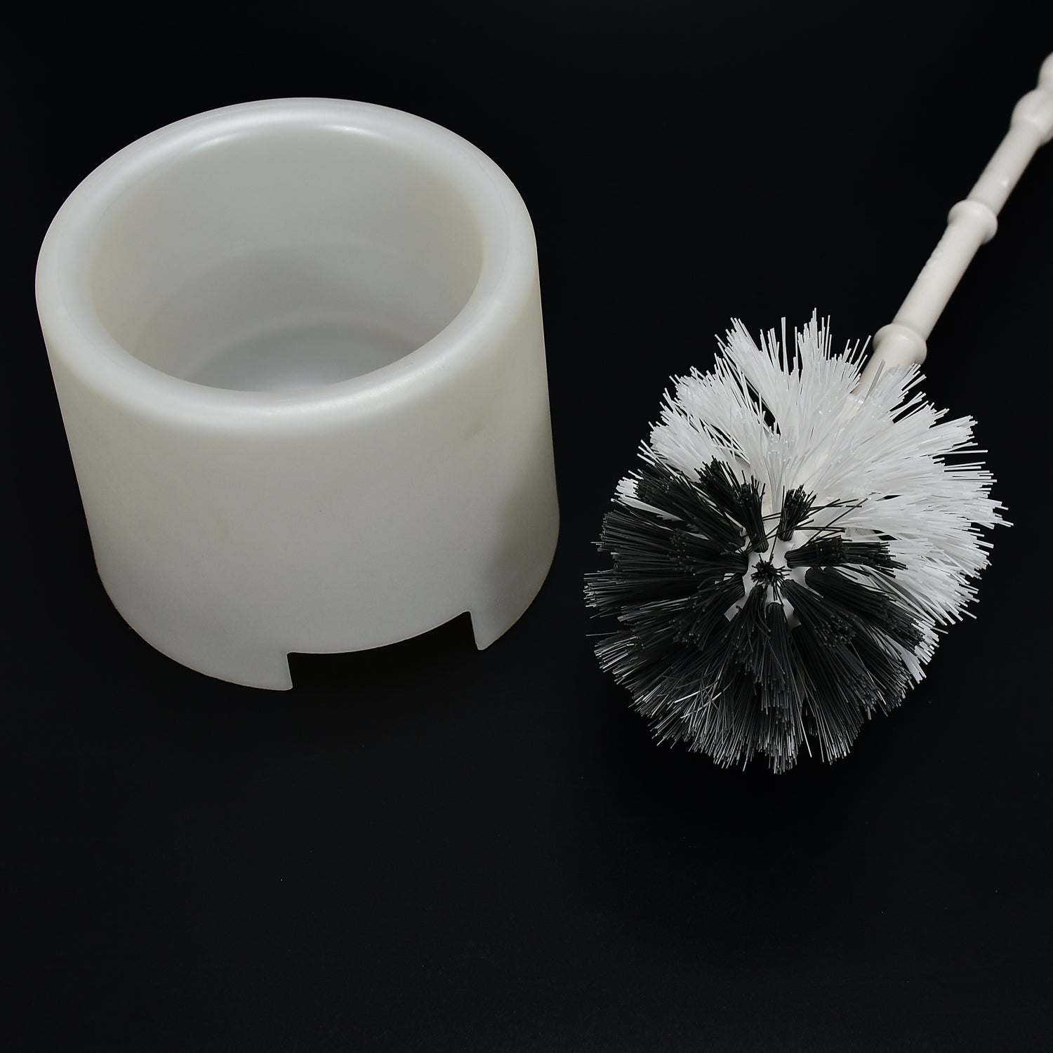 Toilet brush with holder, potted design Toilet brush with holder, potted design